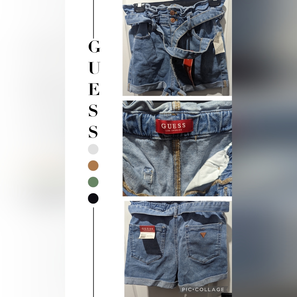 Guess Kady Paperbag High Waisted Shorts